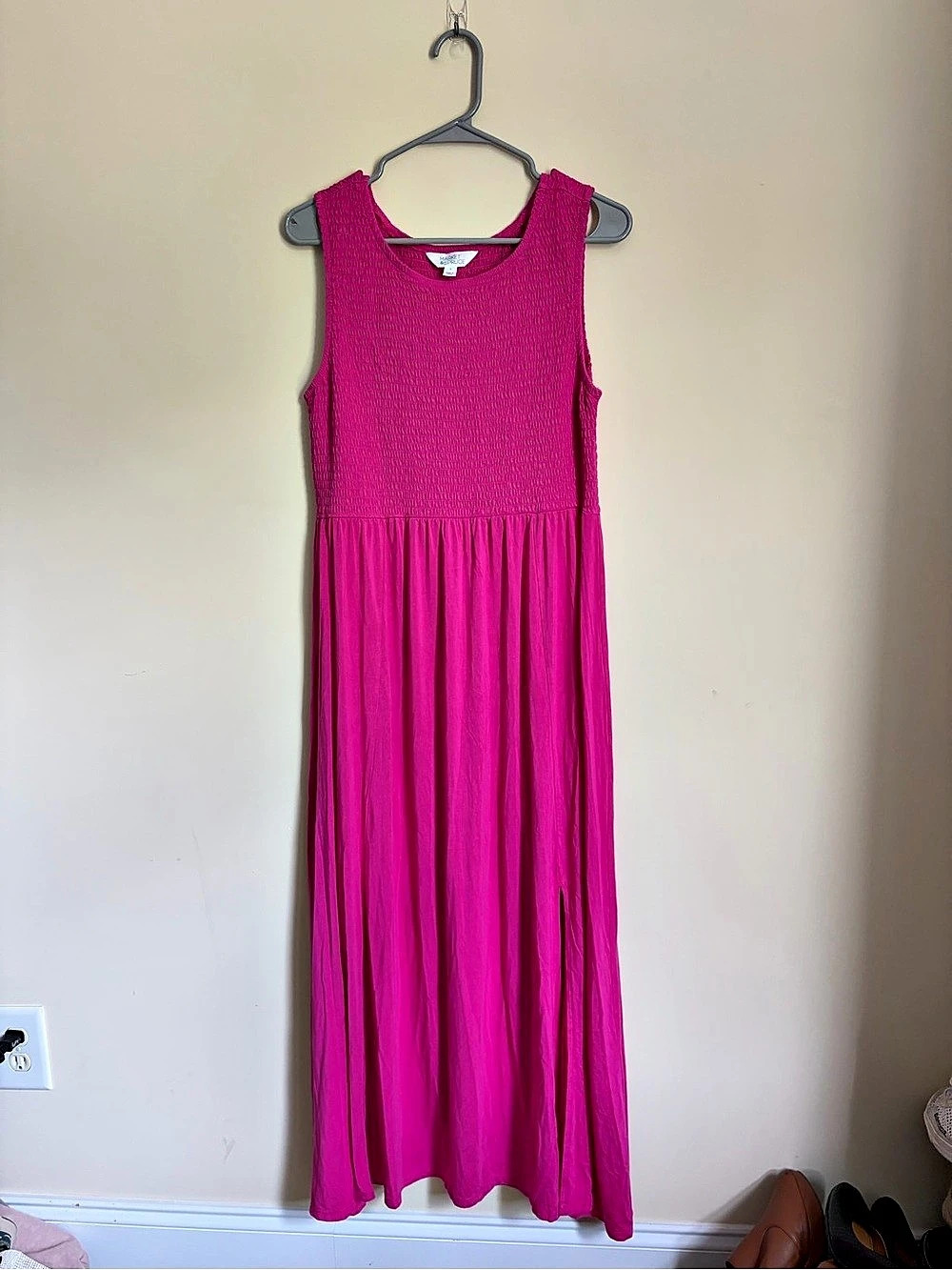 Market & Spruce Pink Smocked Maxi Dress